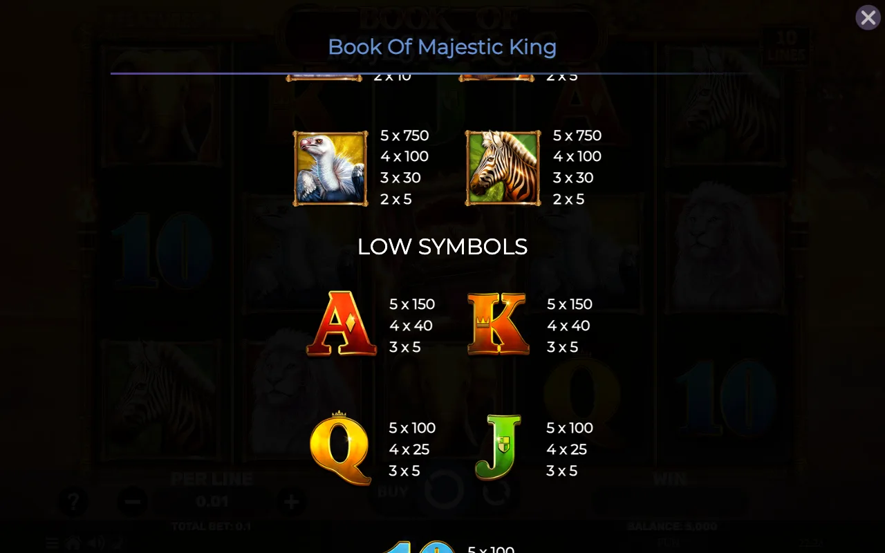 Game rules, page 4 — Book of Majestic King