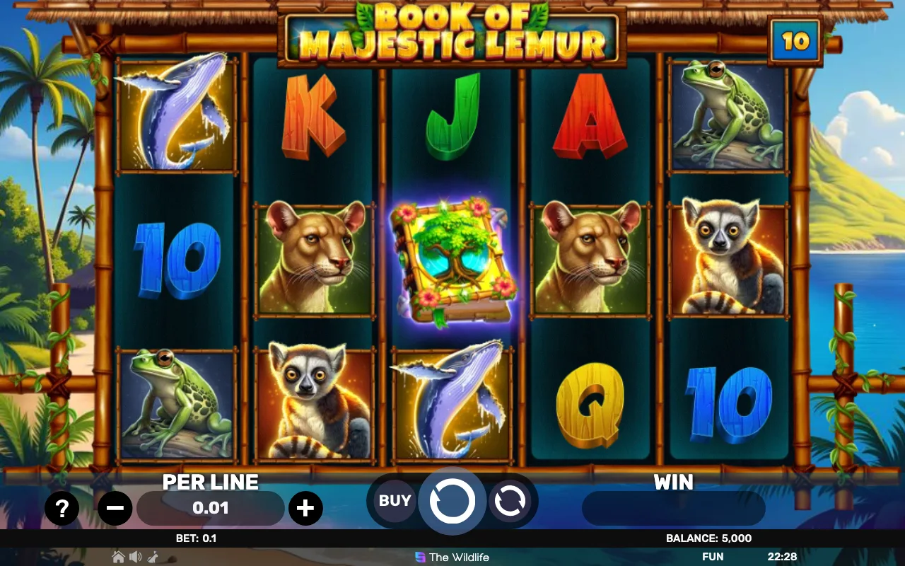The base game — Book of Majestic Lemur