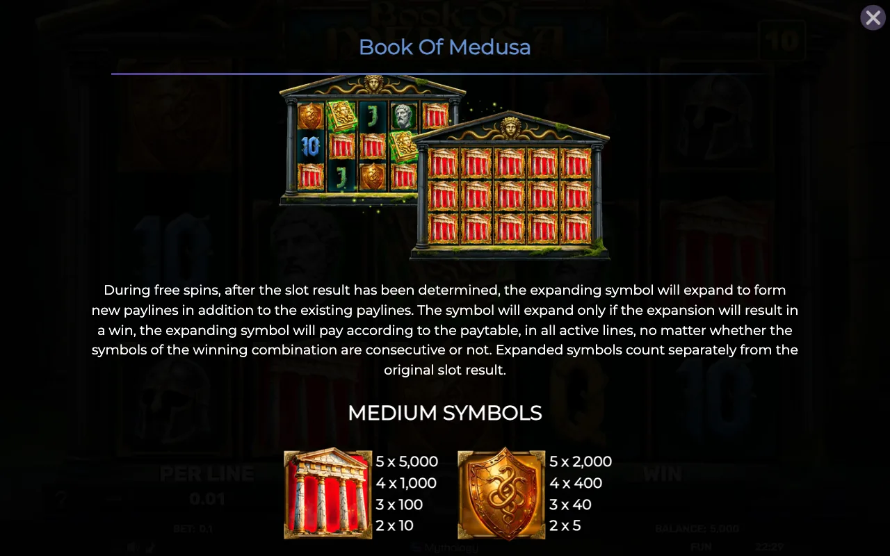 Game rules, page 3 — Book of Medusa