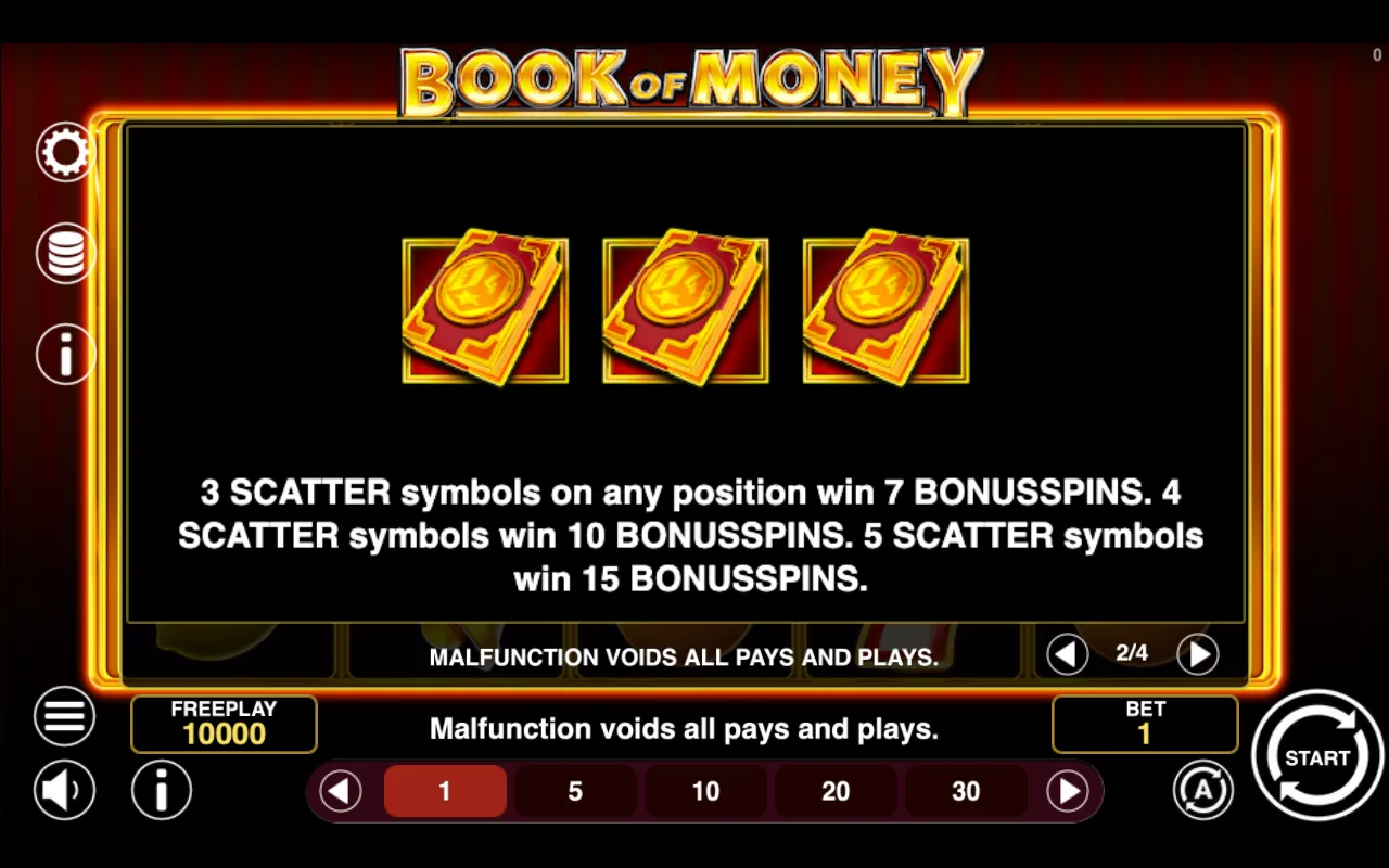 Game rules, page 2 — Book of Money