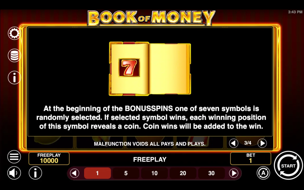Game rules, page 3 — Book of Money
