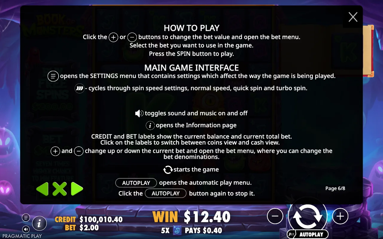 How to play — Book of Monsters