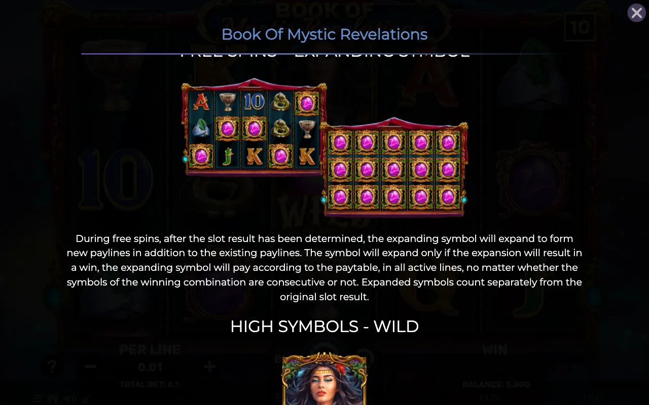 Game rules, page 2 — Book of Mystic Revelations
