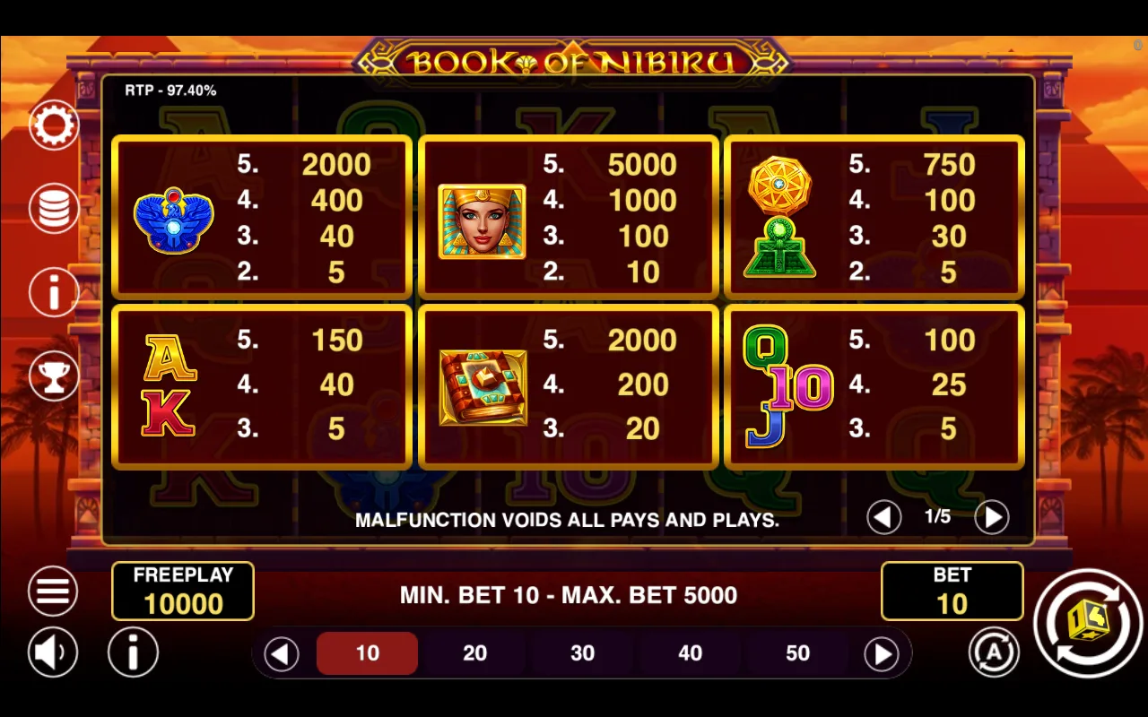 Game rules, page 1 — Book of Nibiru