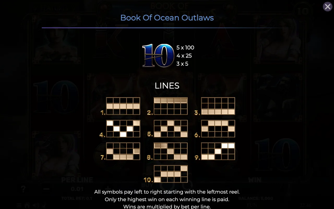 Lines — Book of Ocean Outlaws