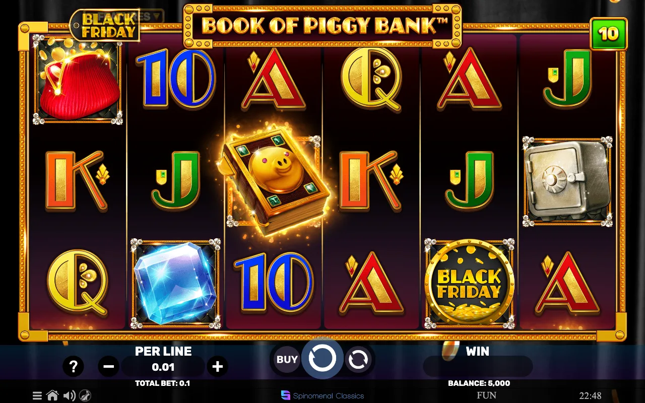 The base game — Book of Piggy Bank Black Friday