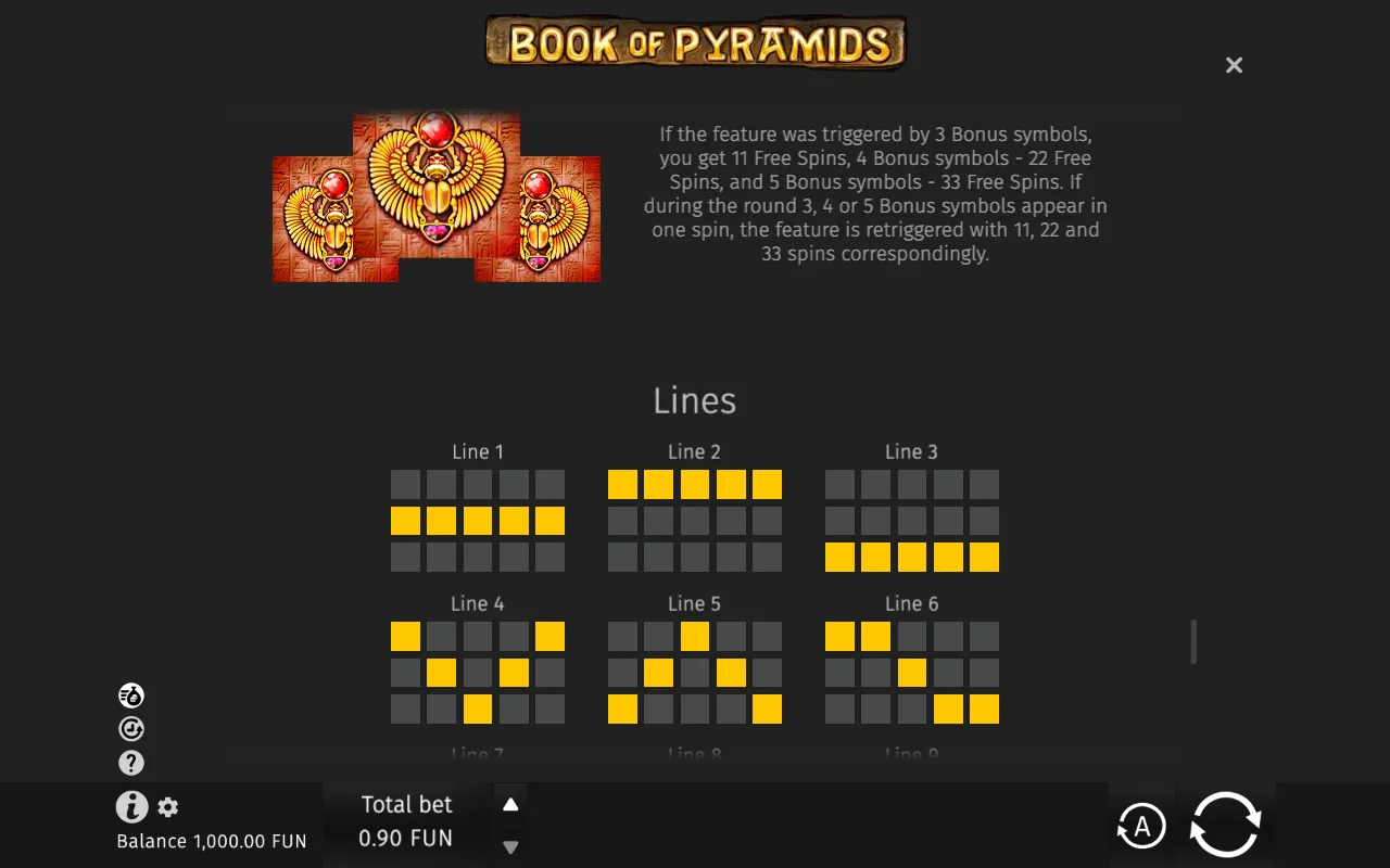 Game rules, page 3 — Book of Pyramids