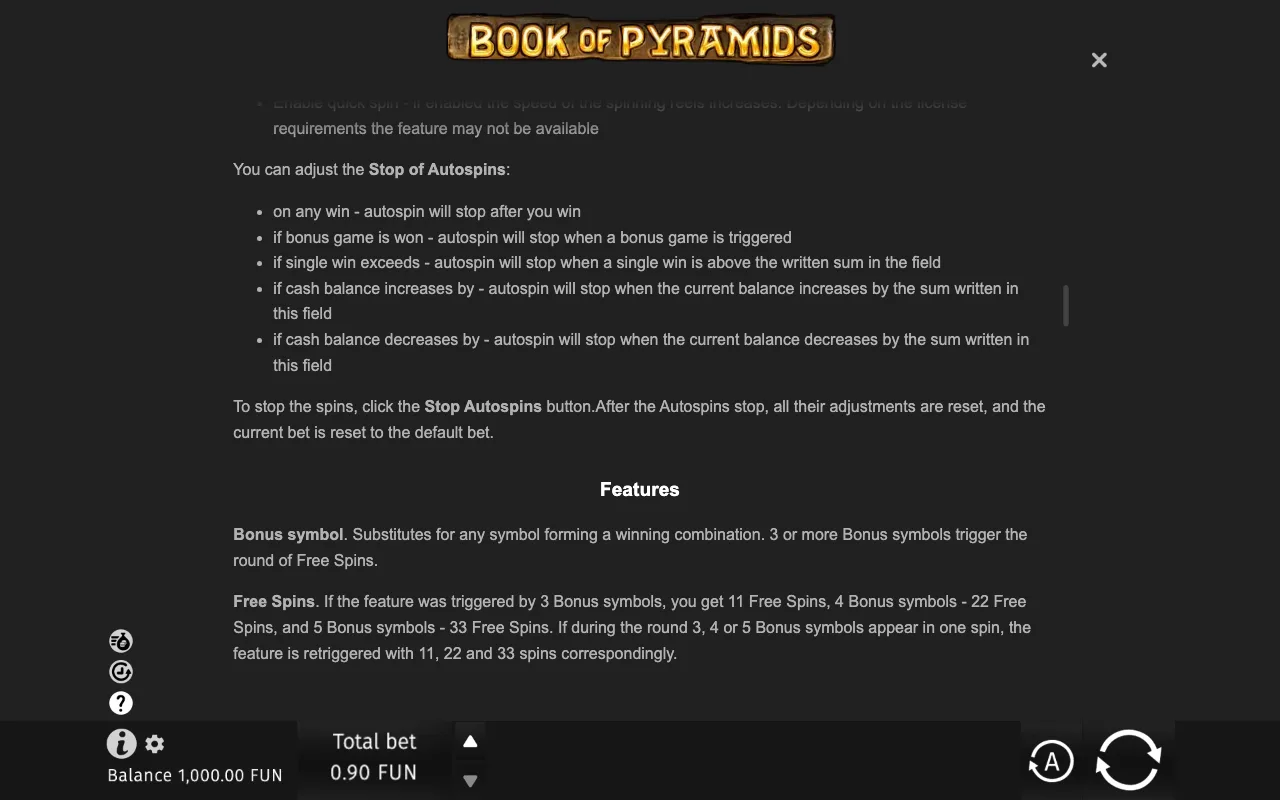 Game rules, page 6 — Book of Pyramids