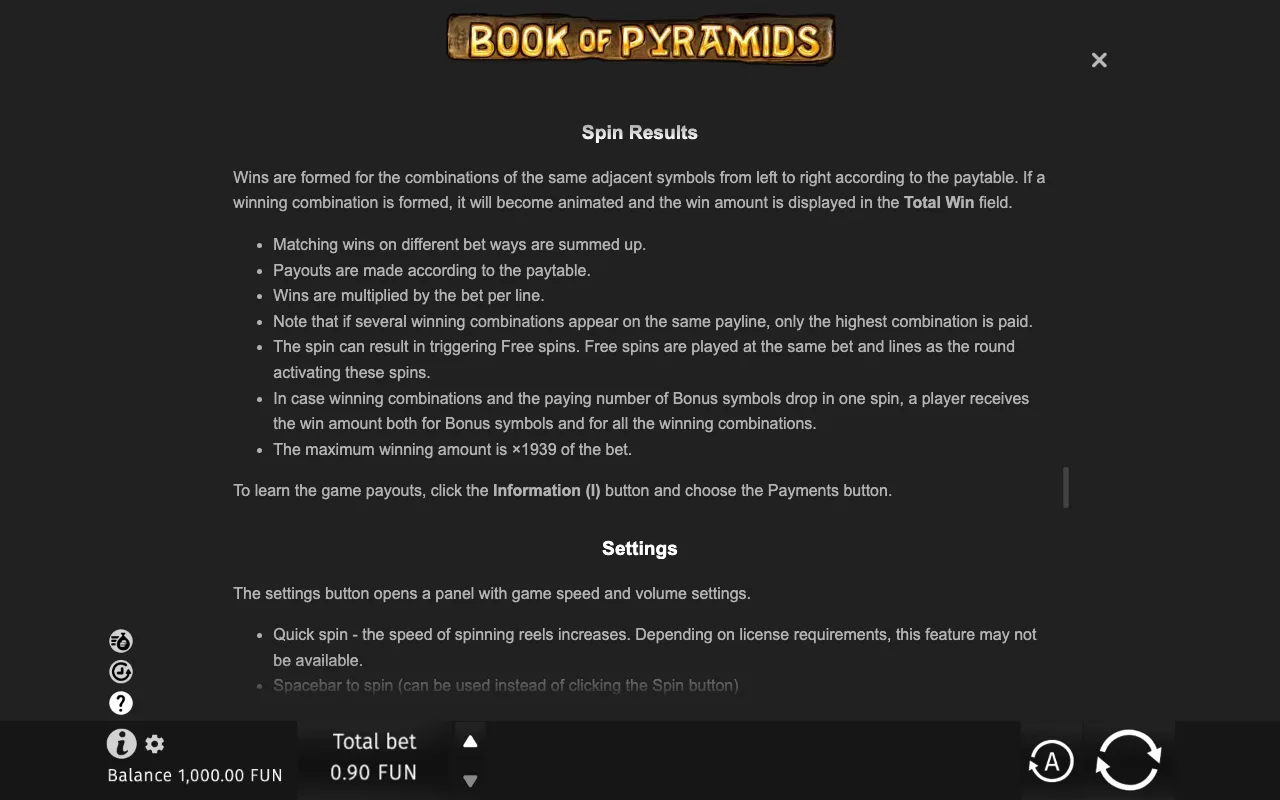 Game rules, page 7 — Book of Pyramids