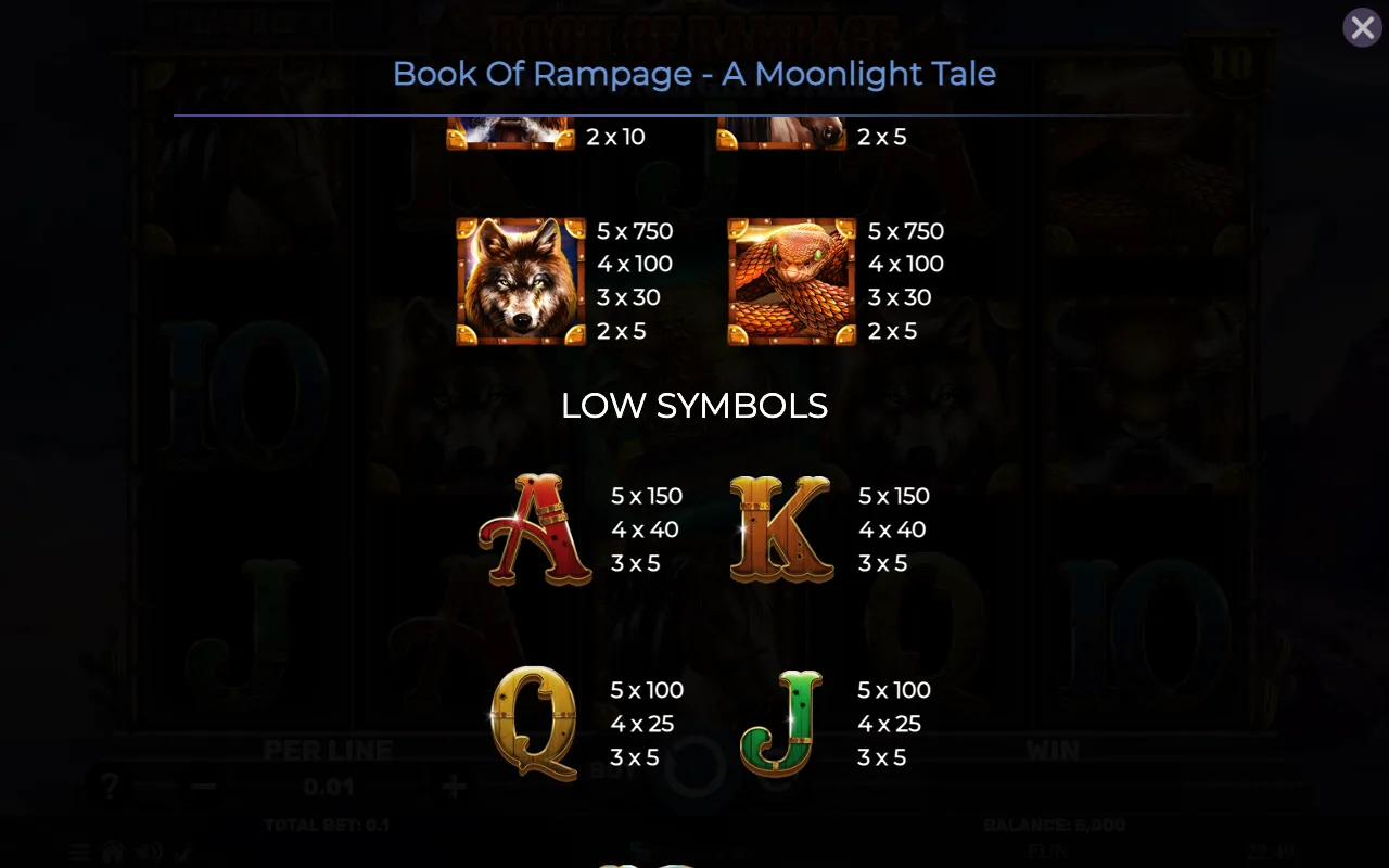Game rules, page 4 — Book of Rampage a Moonlight Tale