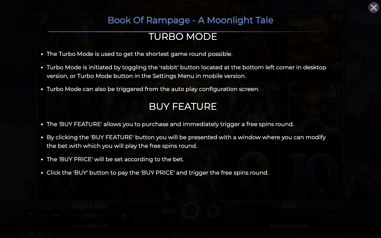 Game rules, page 8 — Book of Rampage a Moonlight Tale