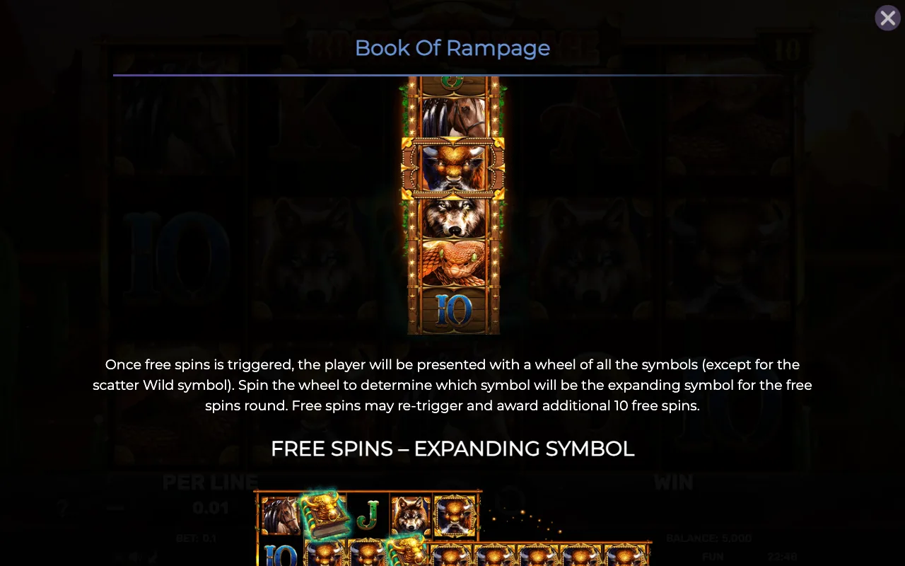Game rules, page 2 — Book of Rampage