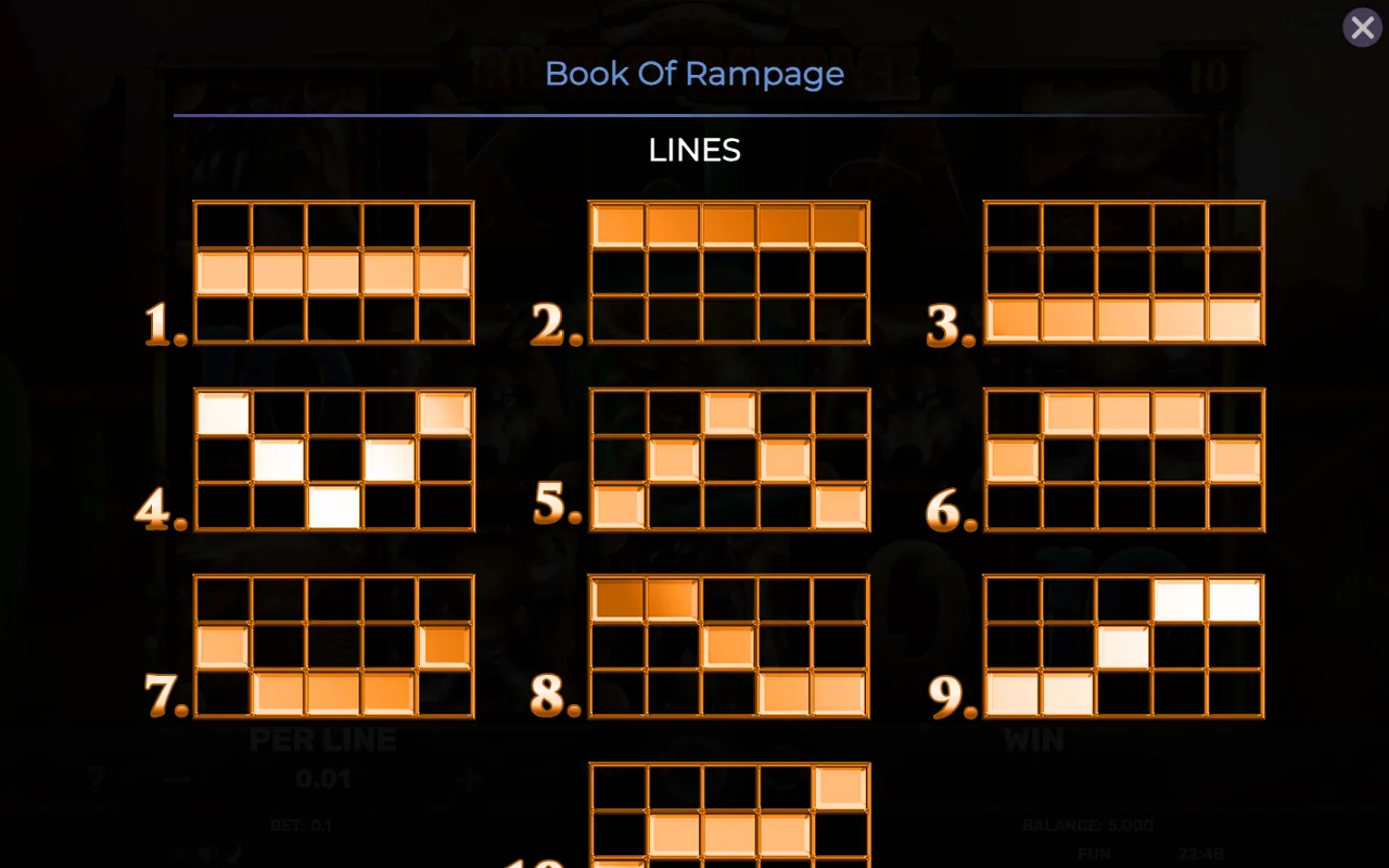 Lines — Book of Rampage