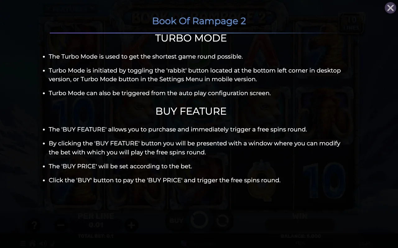 Game rules, page 8 — Book of Rampage2