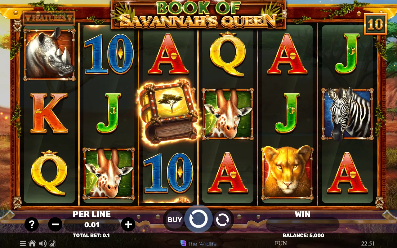 The base game — Book of Savannahs Queen