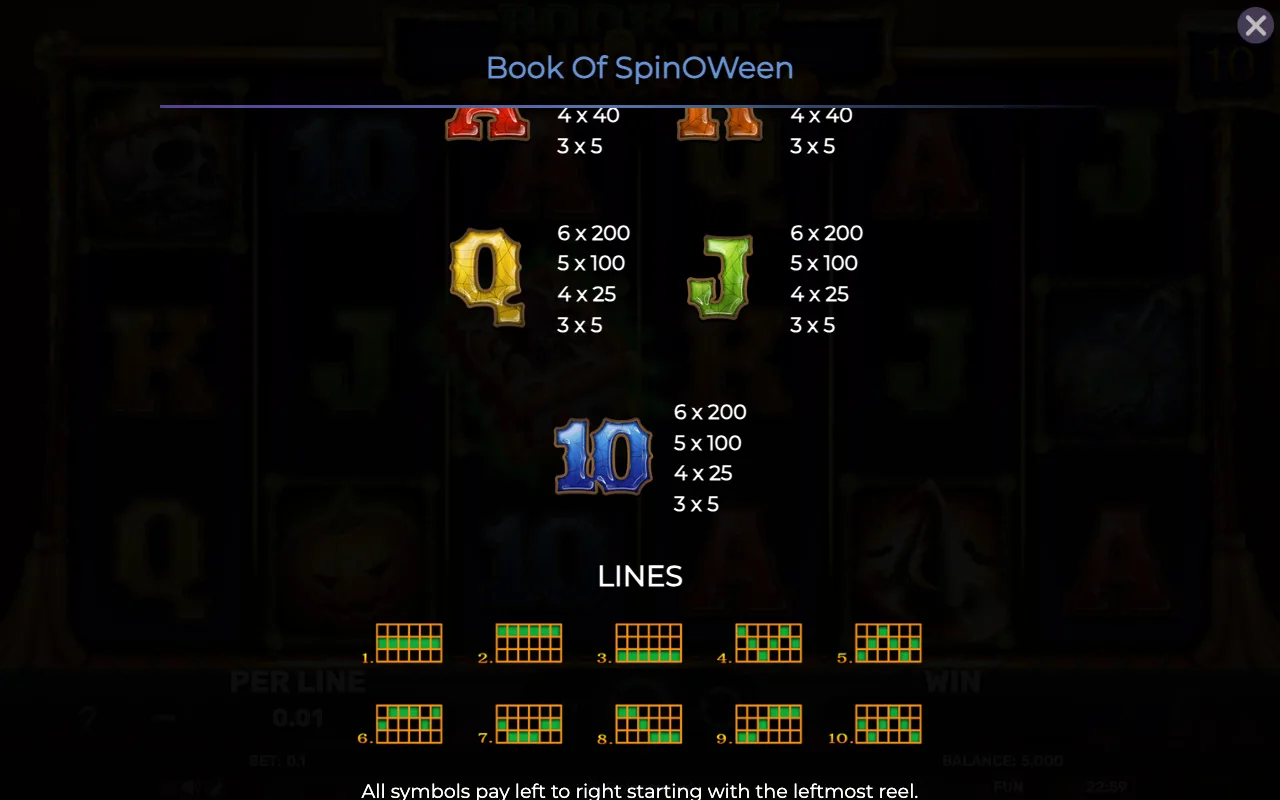 Game rules, page 4 — Book of Spinoween
