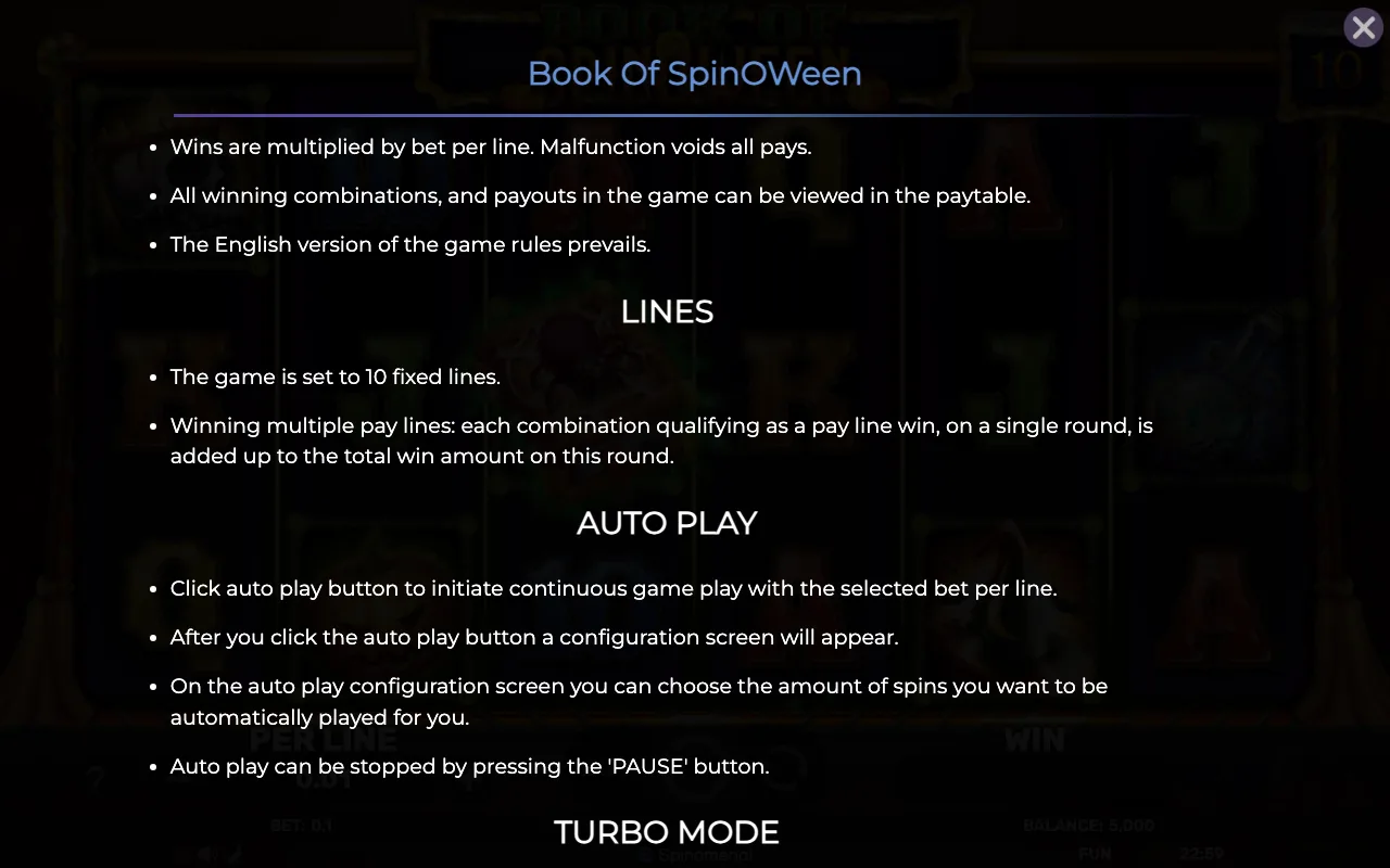 Lines — Book of Spinoween