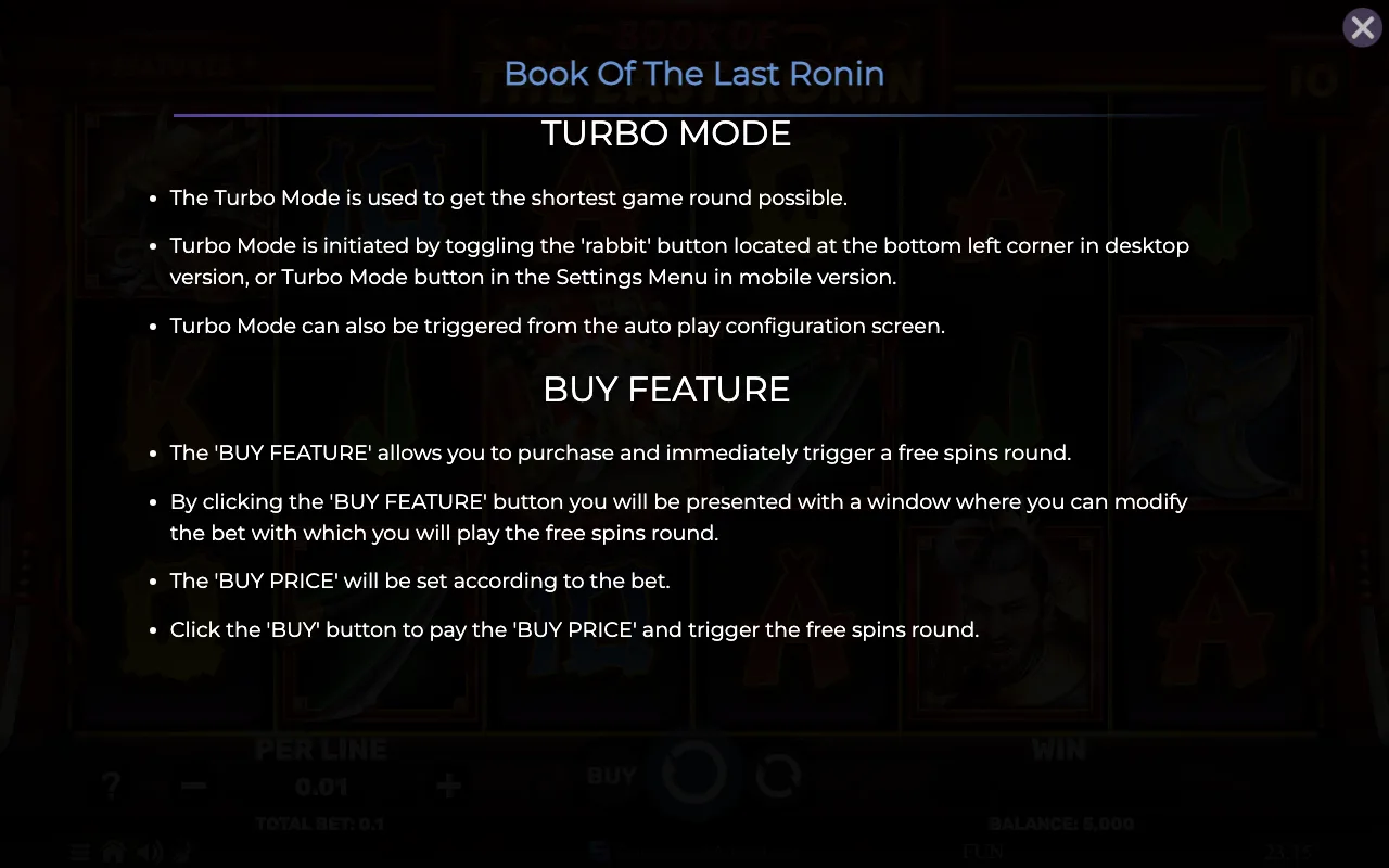 Game rules, page 7 — Book of The Last Ronin