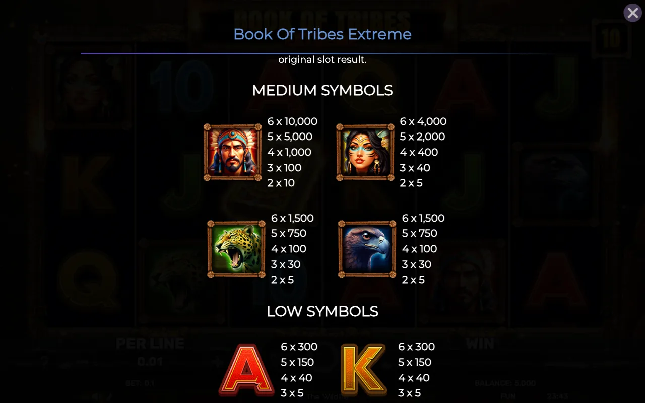 Medium symbols — Book of Tribes Extreme