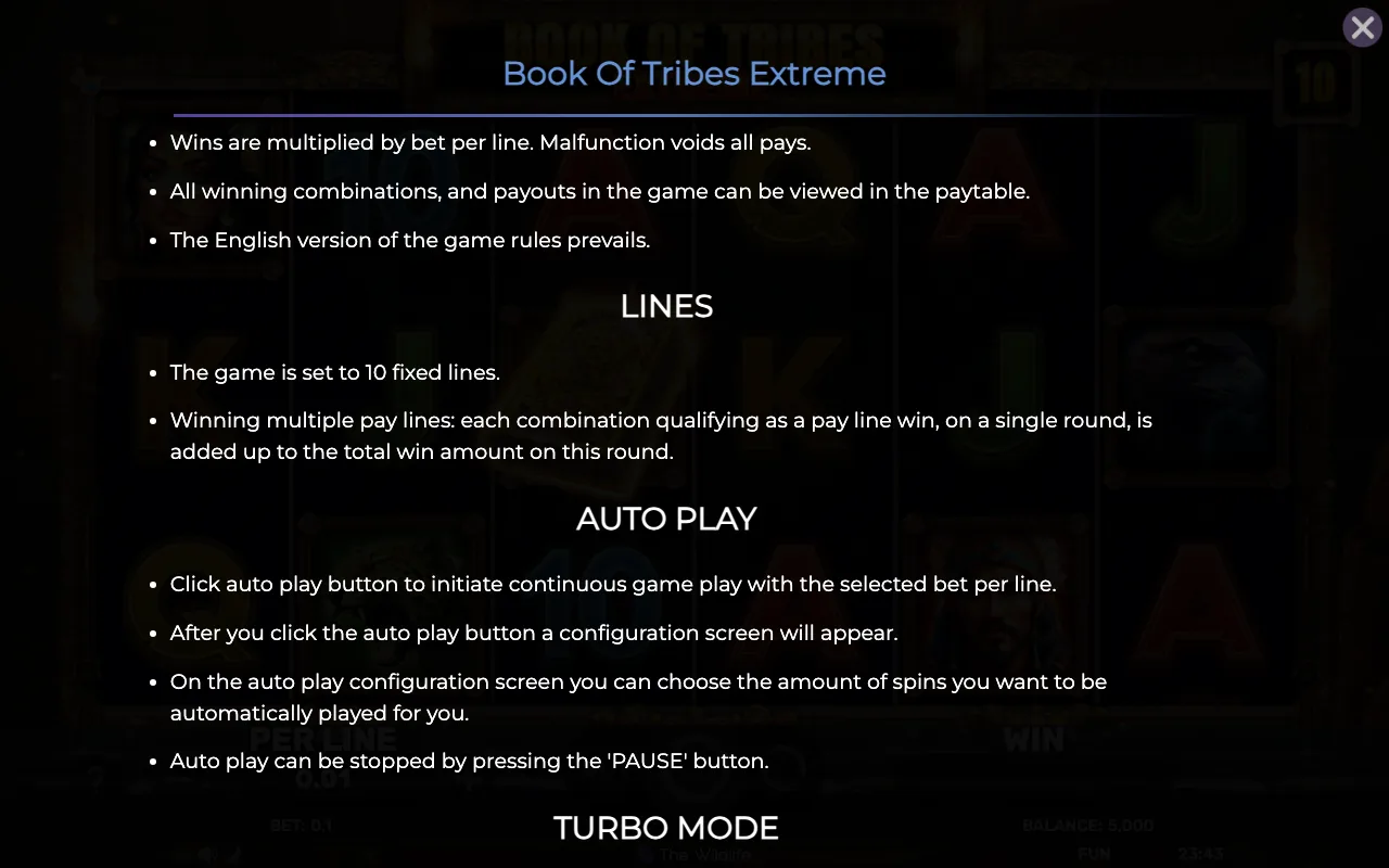 Lines — Book of Tribes Extreme
