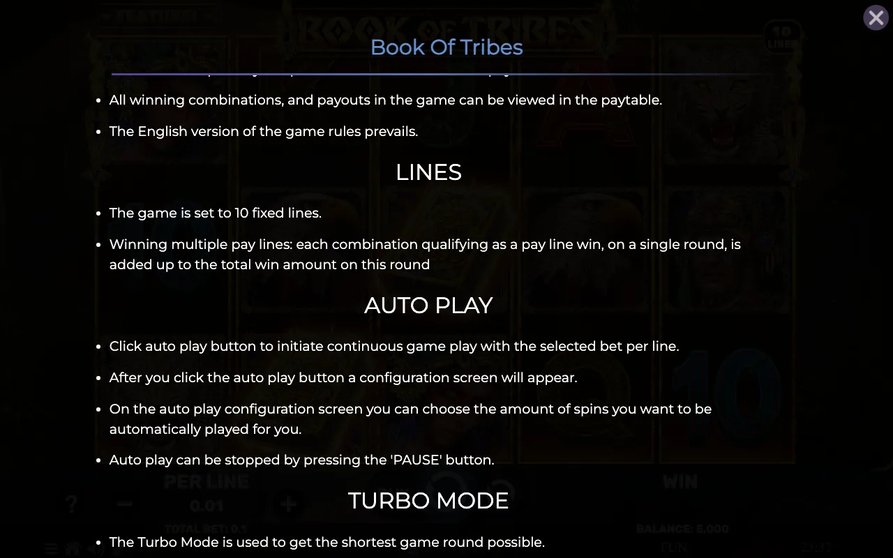 Lines — Book of Tribes
