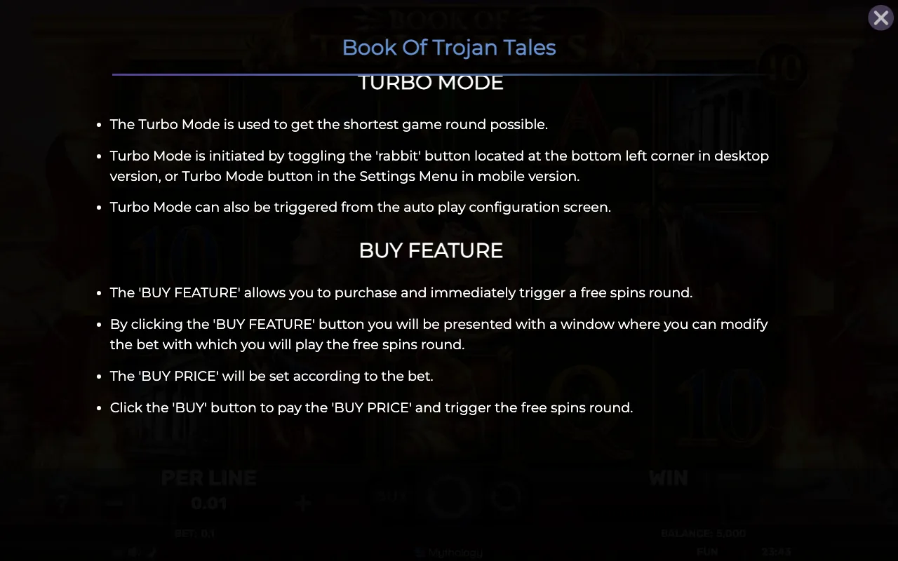 Buy feature — Book of Trojan Tales