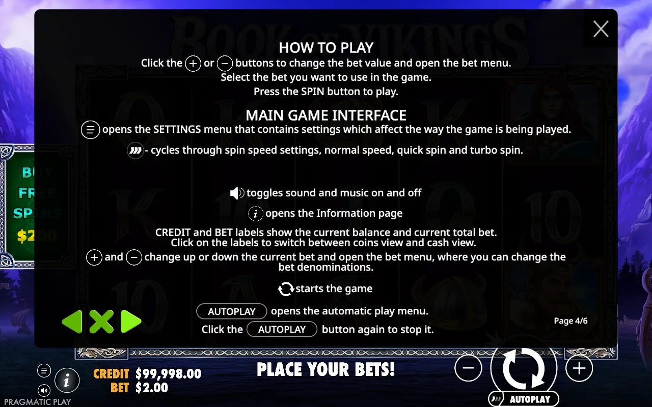 How to play — Book of Vikings