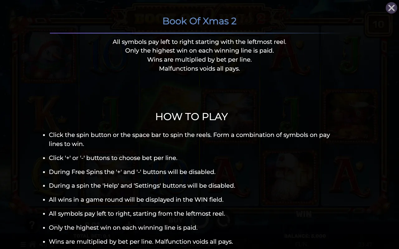 How to play — Book of Xmas 2