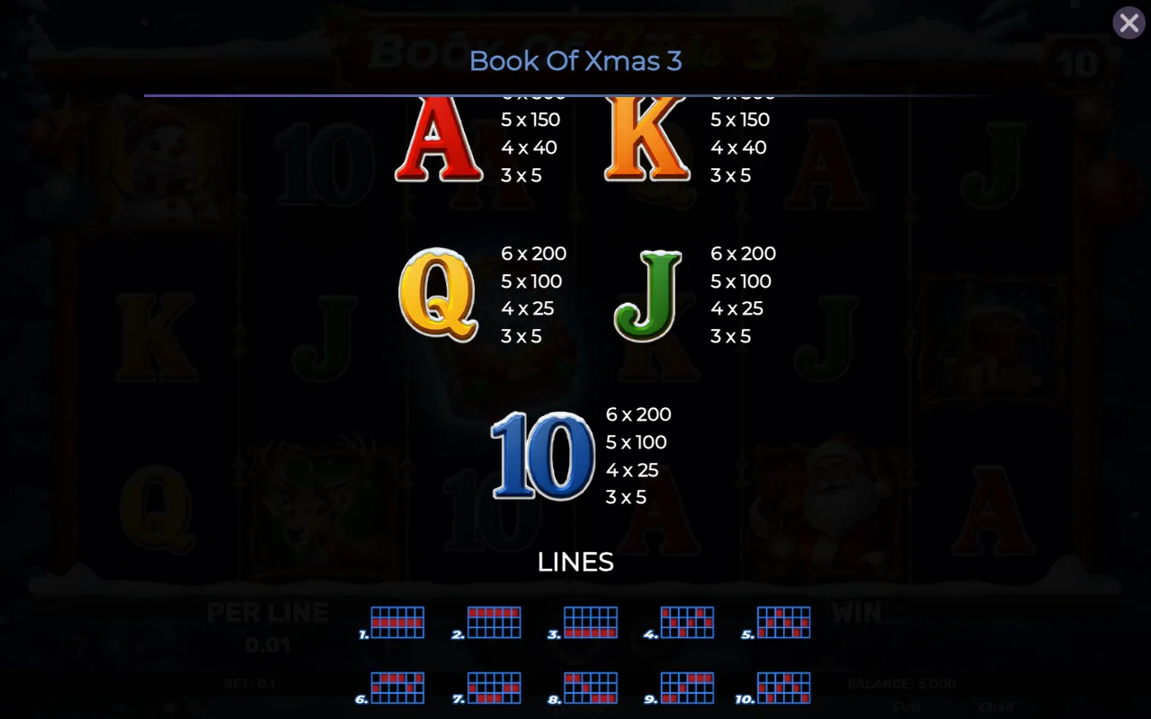Game rules, page 4 — Book of Xmas 3