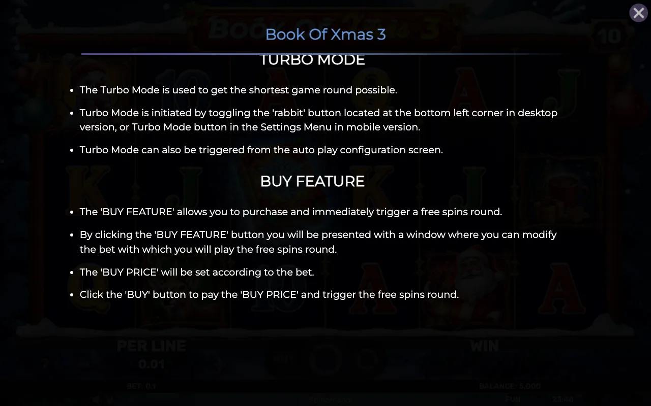 Buy feature — Book of Xmas 3