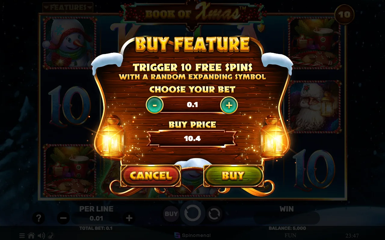 Buying the feature — Book of Xmas