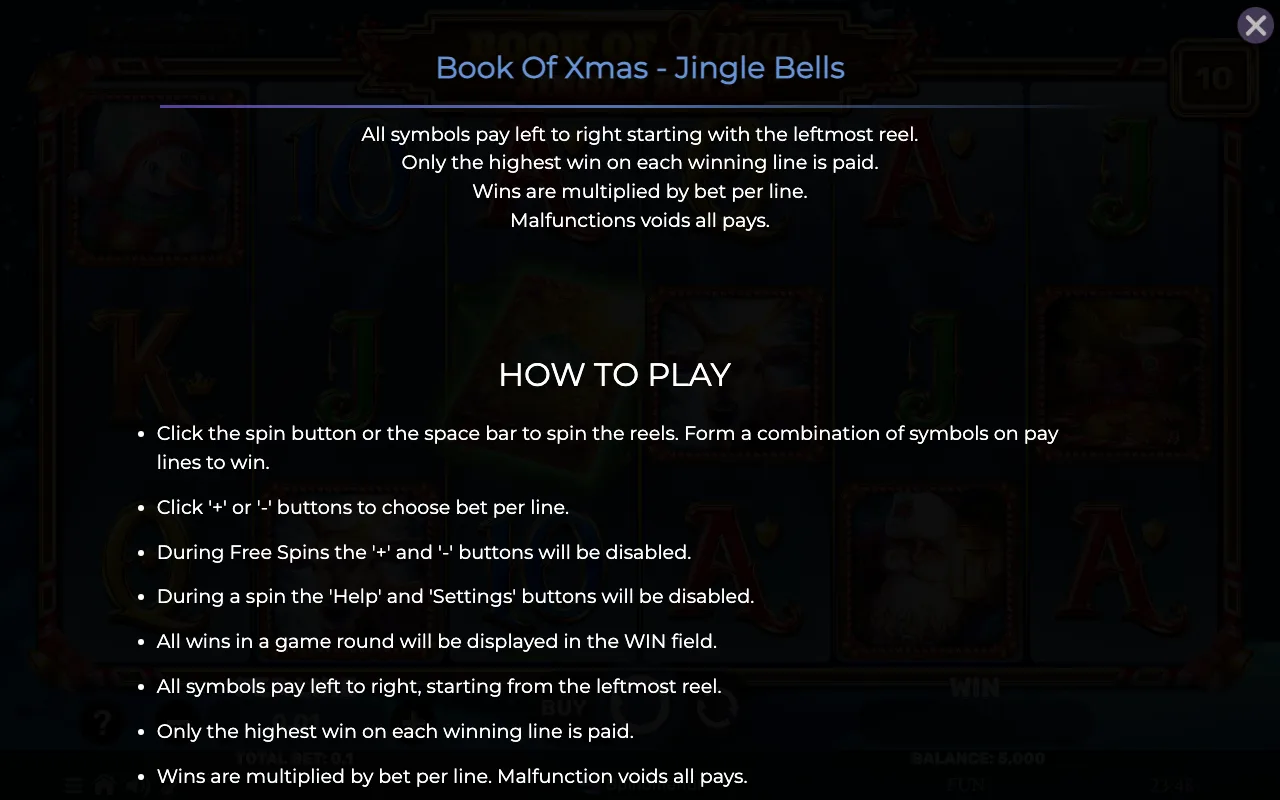 How to play — Book of Xmas Jinglebells