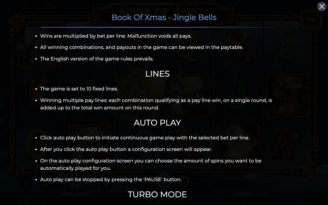 Lines — Book of Xmas Jinglebells