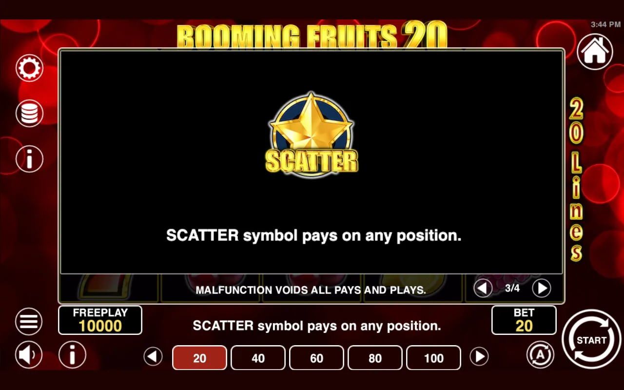 Scatter — Booming Fruits 20