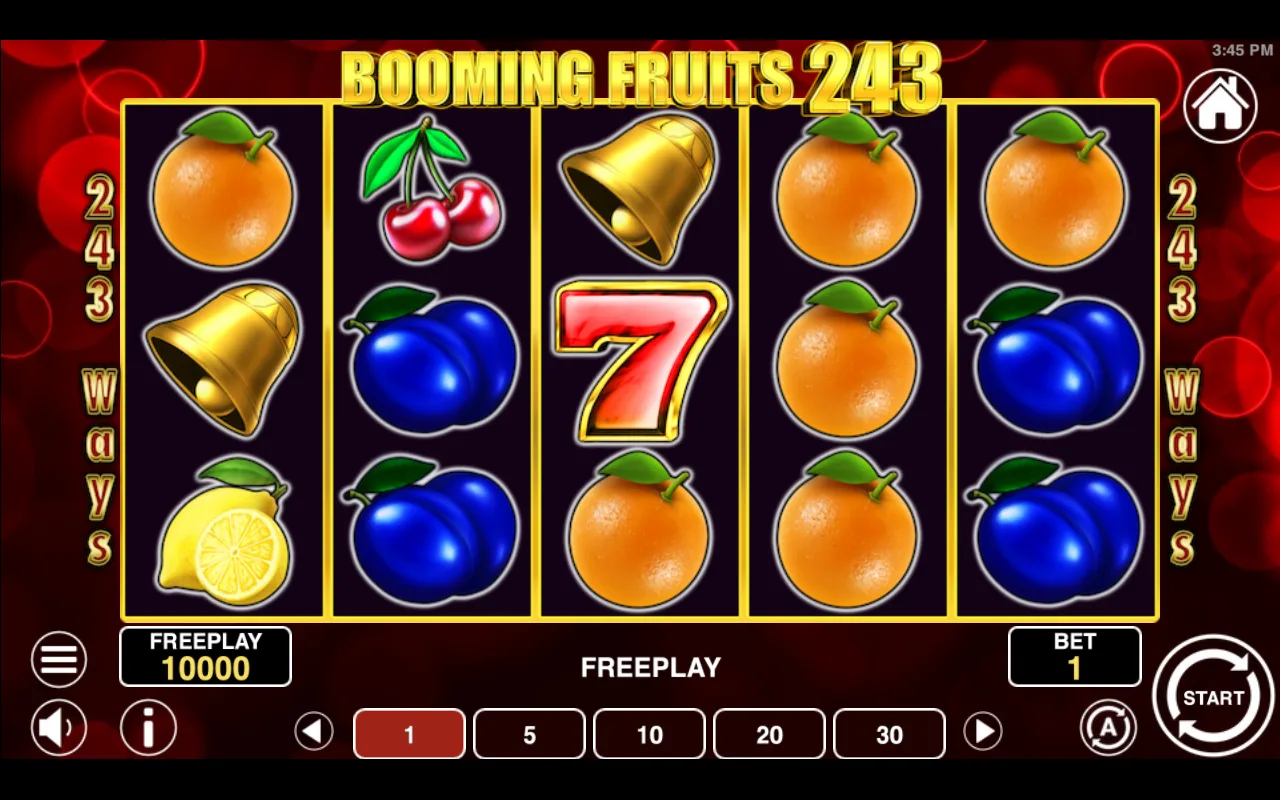 The base game — Booming Fruits 243