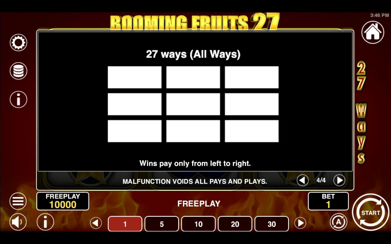 Game rules, page 4 — Booming Fruits 27
