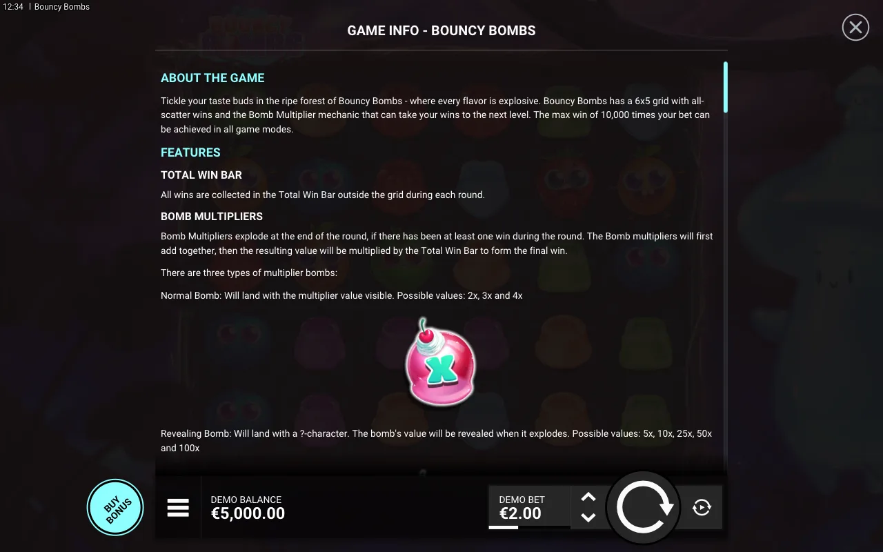 Game rules, page 1 — Bouncy Bombs