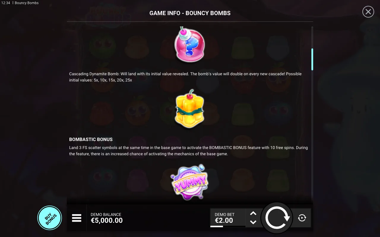 Game rules, page 2 — Bouncy Bombs