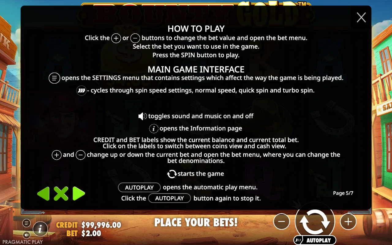 How to play — Bounty Gold
