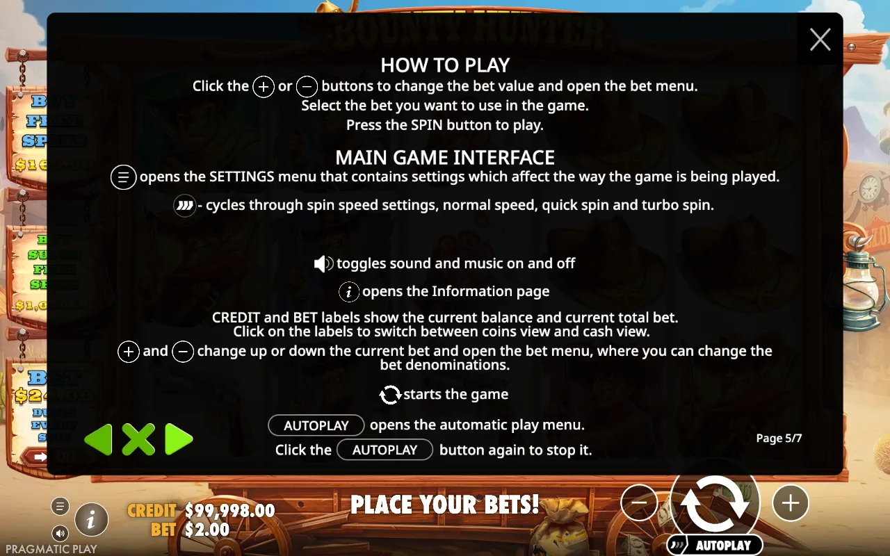 How to play — Bounty Hunter