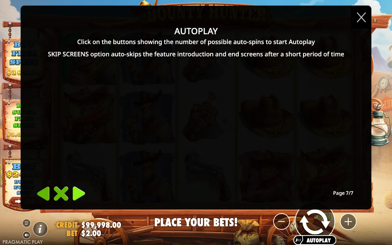 Autoplay — Bounty Hunter