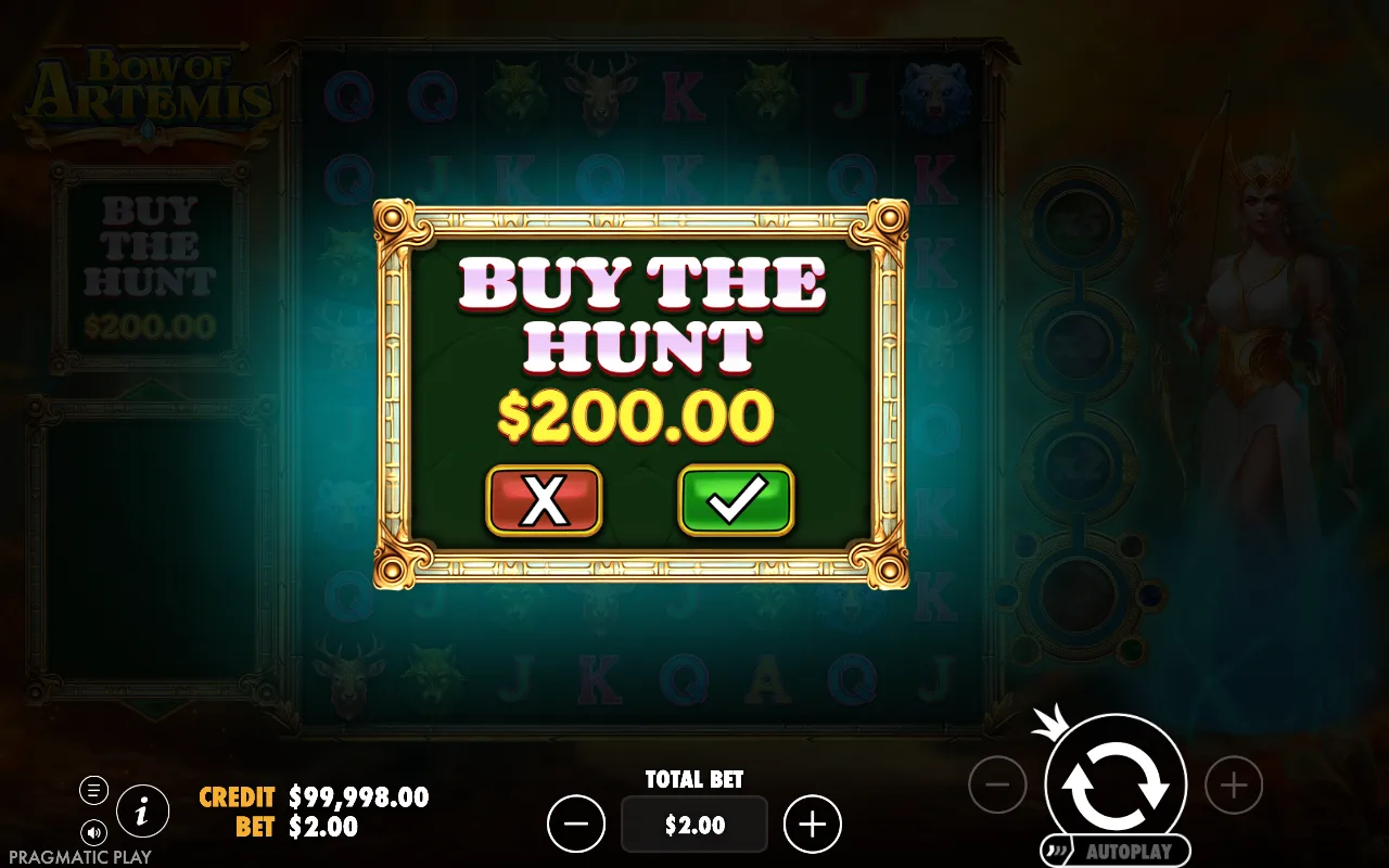 Buying the feature — Bow of Artemis