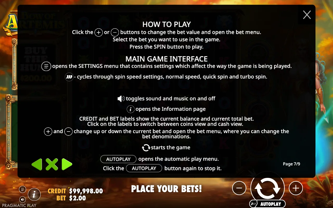 How to play — Bow of Artemis
