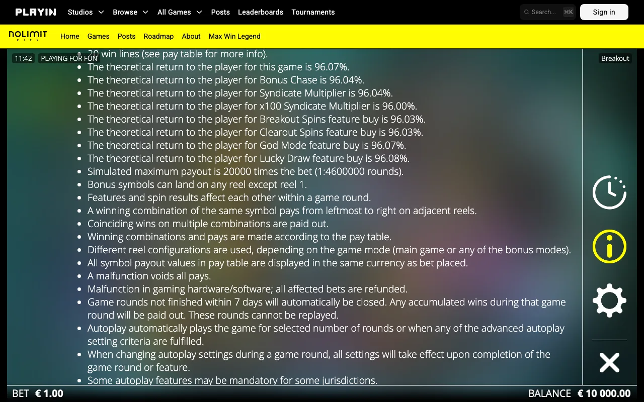Game rules, page 3 — Breakout