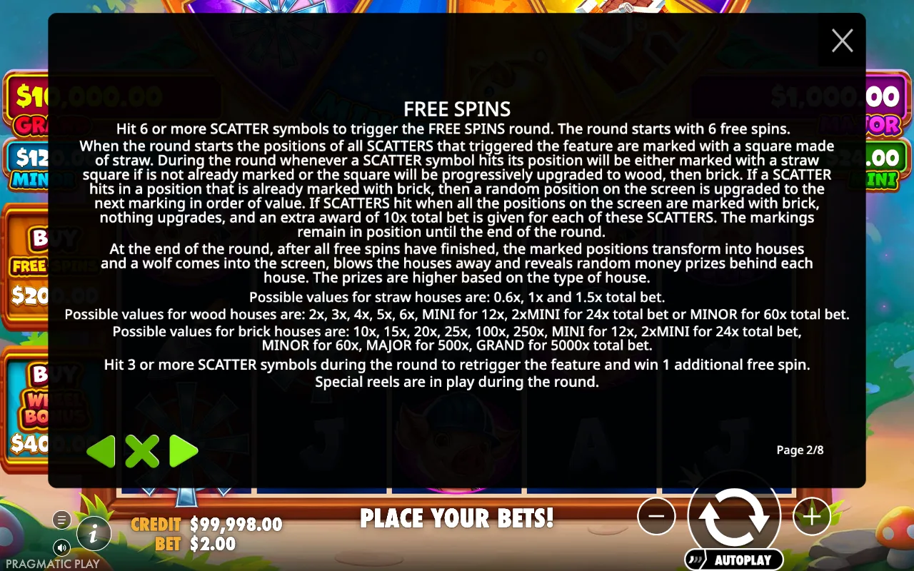 Free spins — Brick House Bonanza