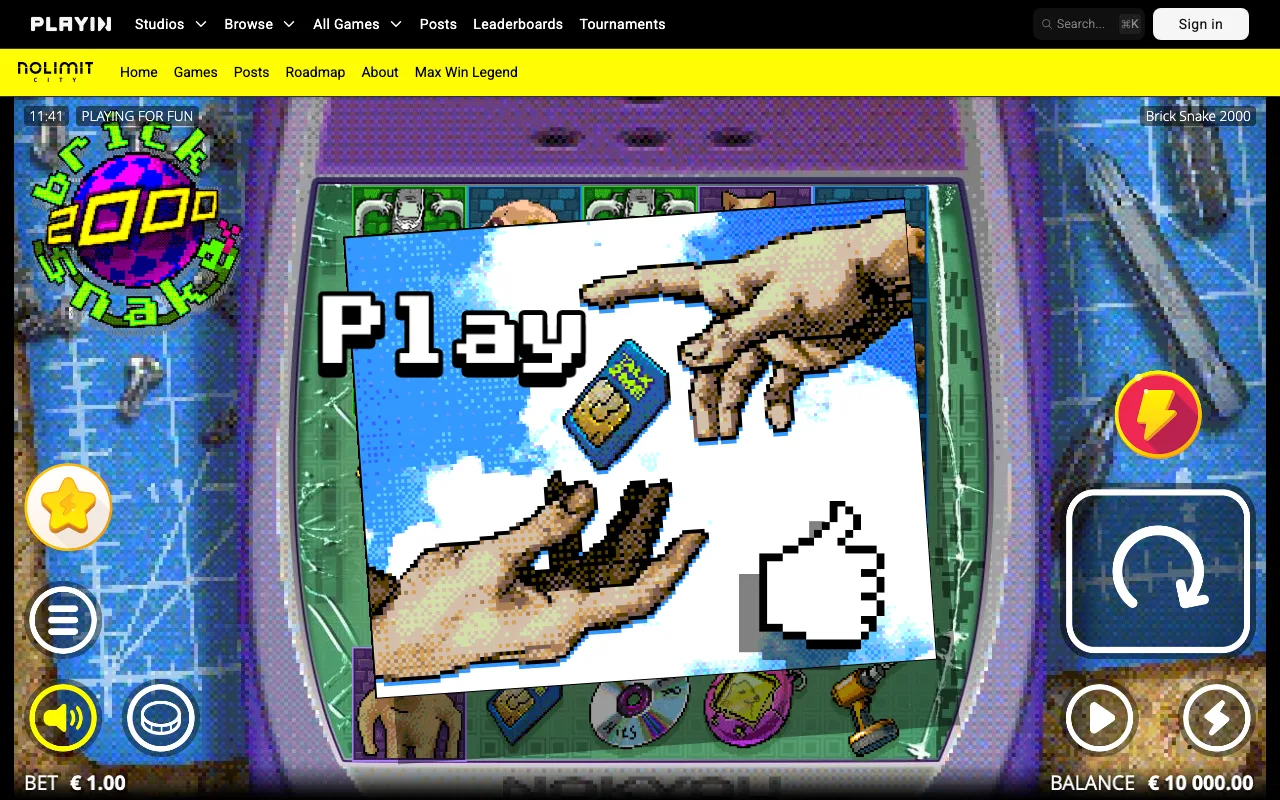 The base game — Brick Snake 2000