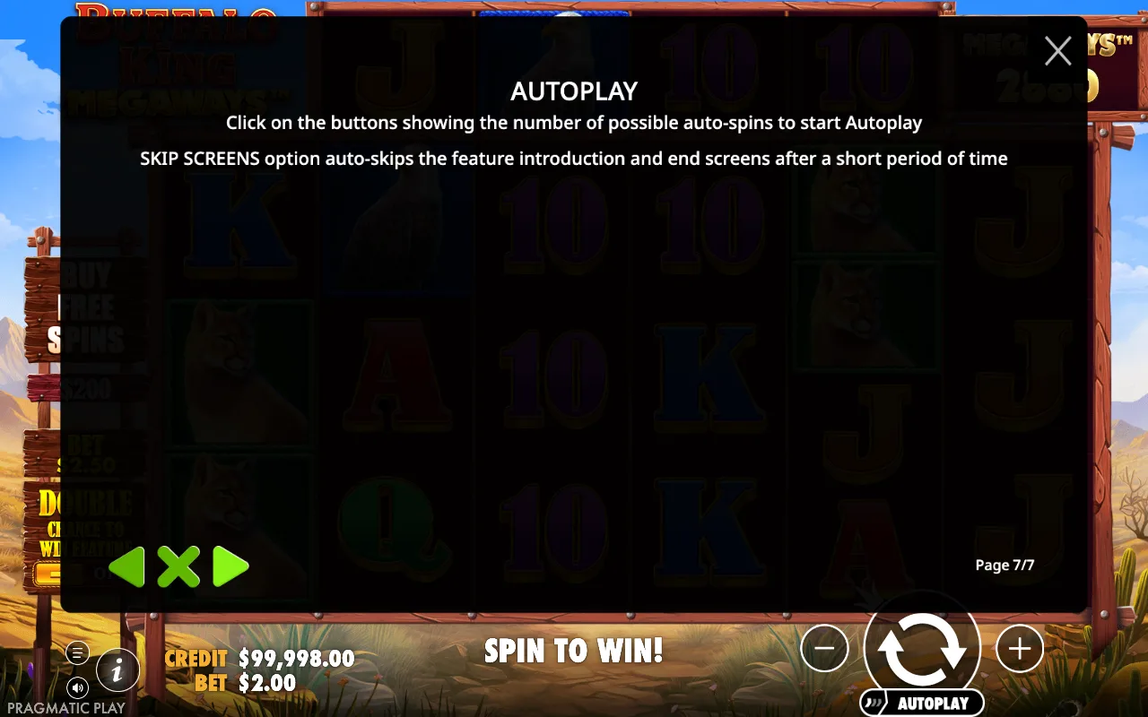 Autoplay — Buffalo King Megaways