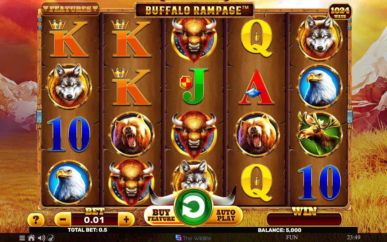 The base game — Buffalo Rampage