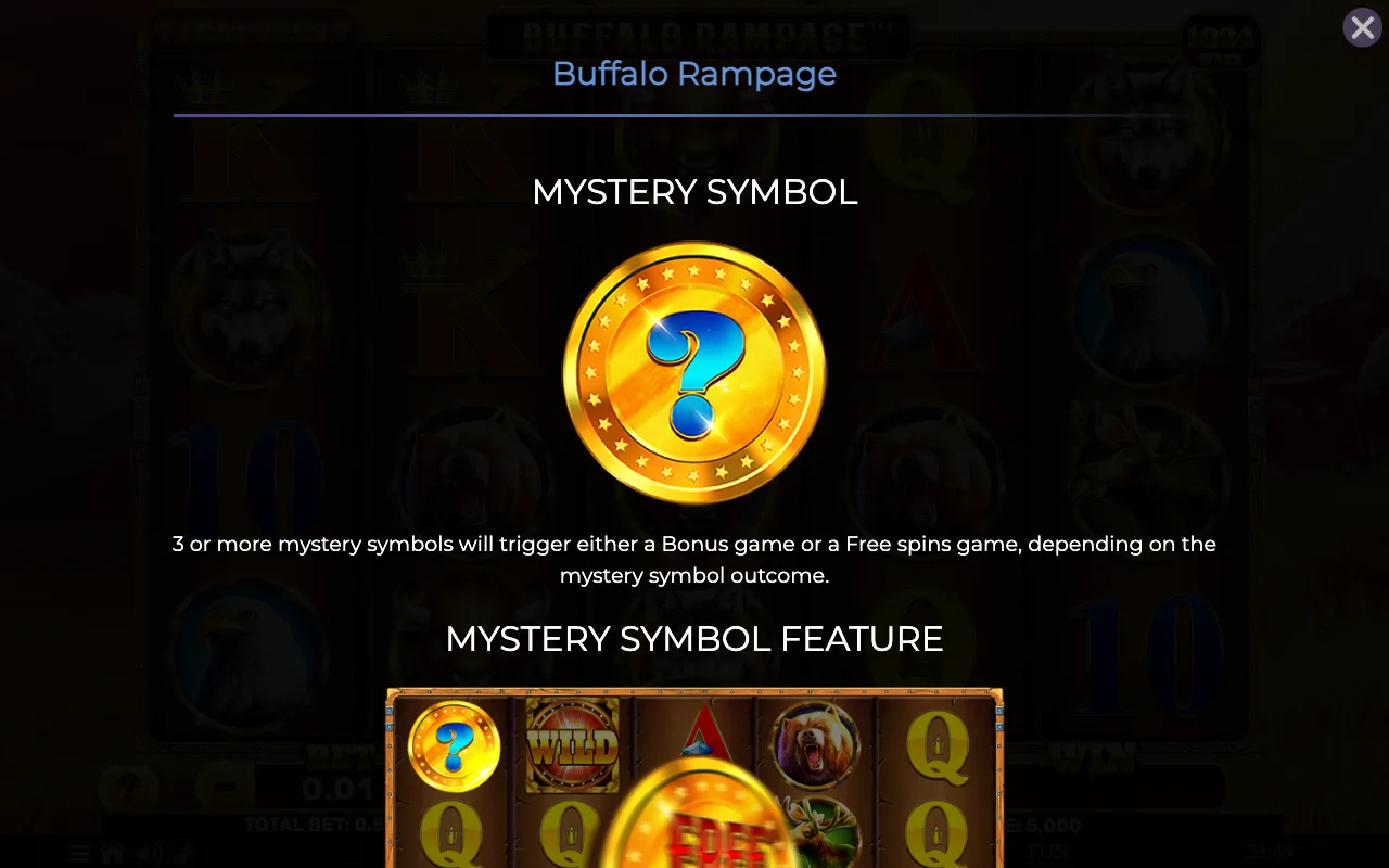 Game rules, page 1 — Buffalo Rampage