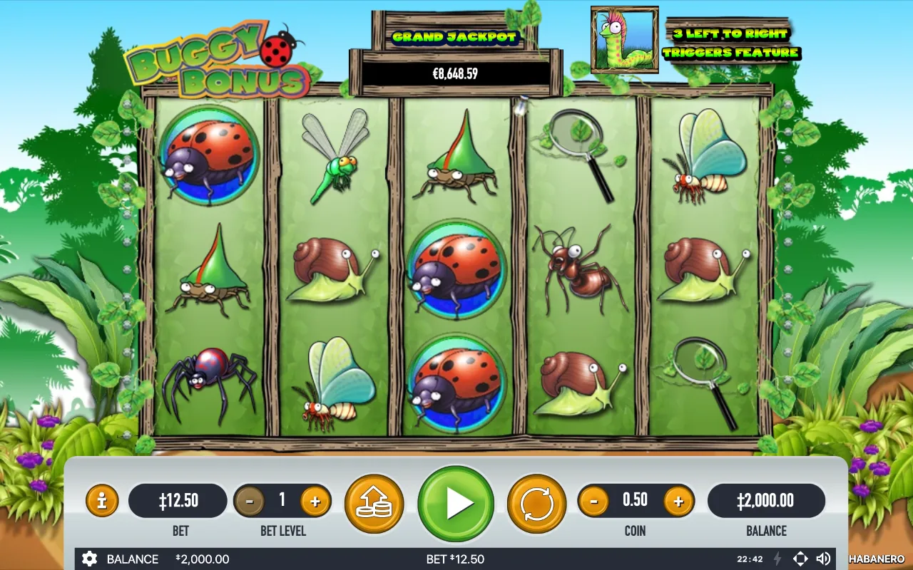 The base game — Buggy Bonus